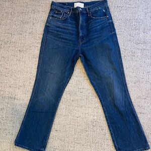 MOTHER Deep Blue Straight Jeans